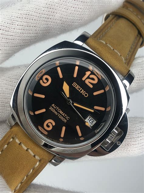 panerai luminor look alike|Panerai Luminor vs Seiko homage.